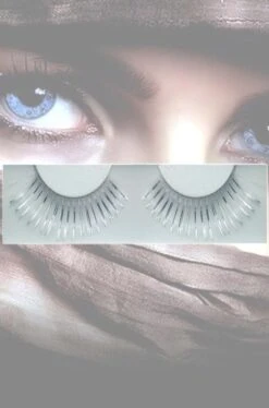 Smiffys Ciglia Finte Lunghe Argento E Bianche