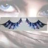 Ciglia Finte Nere E Azzurre Batgirl Pipistrello