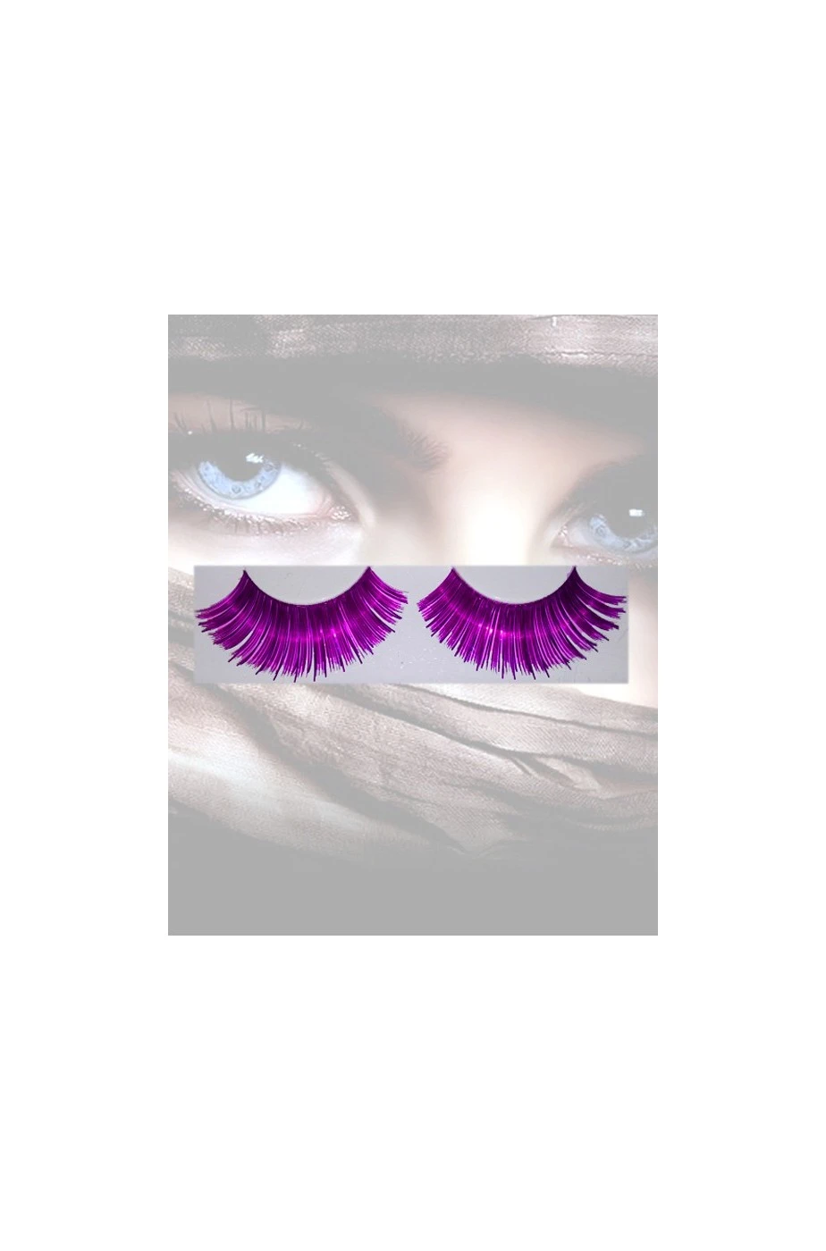 Ciglia Finte Viola Metallizzato - immagine 2