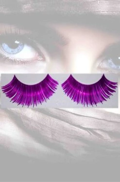 Ciglia Finte Viola Metallizzato