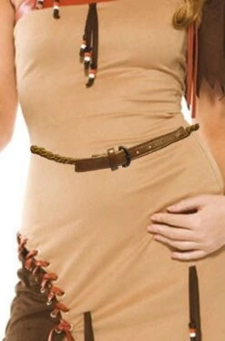 Cintura Da Donna Di Cuoio Intrecciato Stile Indiano Hippie