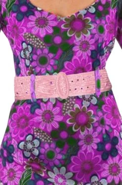 Cintura Da Donna Stile Anni 70 Hippie O Flower Power Rosa Antico