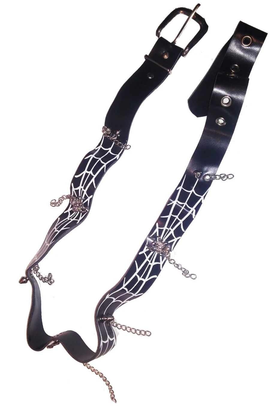 Cintura Punk Dark Con Borchie E Ragno