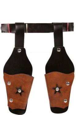 Cinturone Cowboy Due Fondine Taglia Bambino In Plastica