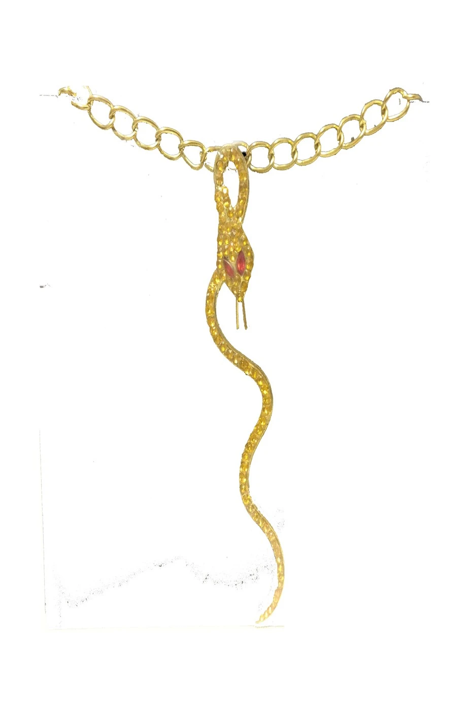 Collana Lunga Egiziana Cleopatra Con Pendente A Serpente