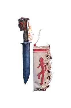 Coltello Da Caccia Indiano In Resina Rigida Adulto