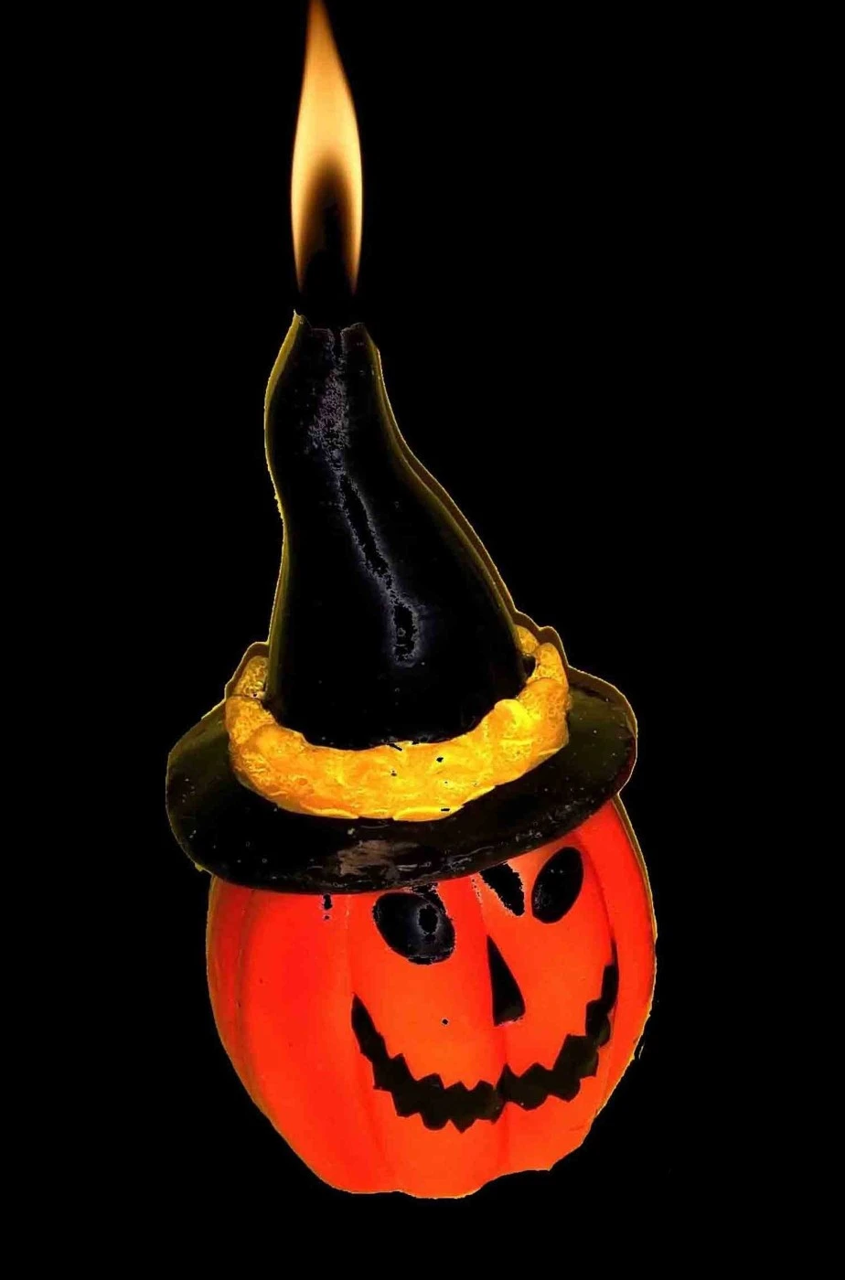 Coppia Di Candele Halloween A Forma Di Zucca