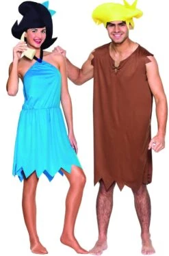 Coppia Di Costumi Barney E Betty Dagli Antenati