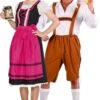 Coppia Di Costumi Da Tirolesi O Bavaresi Oktoberfest Adulto