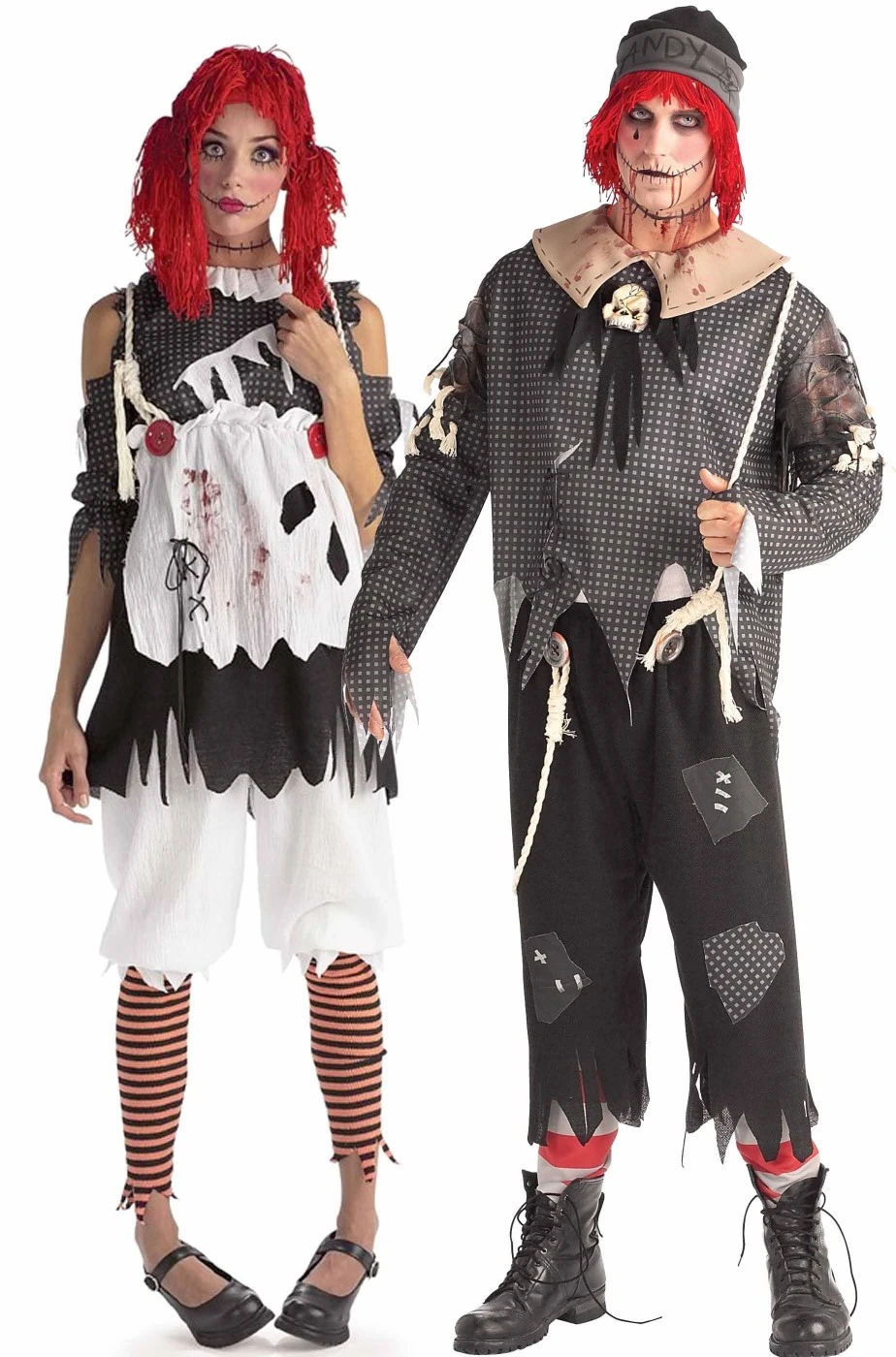 Coppia Di Costumi Halloween Adulto Bambolotti Dell'orrore
