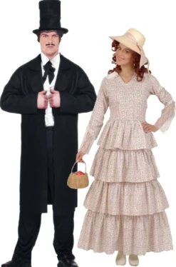 Coppia Di Vestiti Di Carnevale Via Col Vento Rhett E Rossella Economici