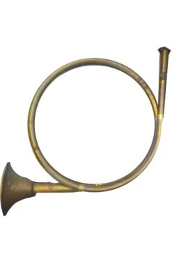 Corno Da Caccia In Metallo Realistico Come Vero (non Suona)