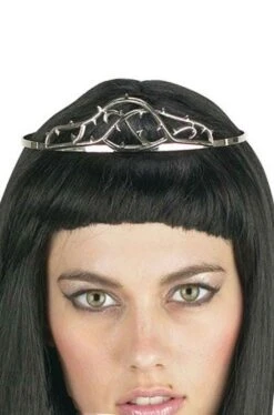 Corona Da Regina Gotica Nera Color Bronzo In Metallo