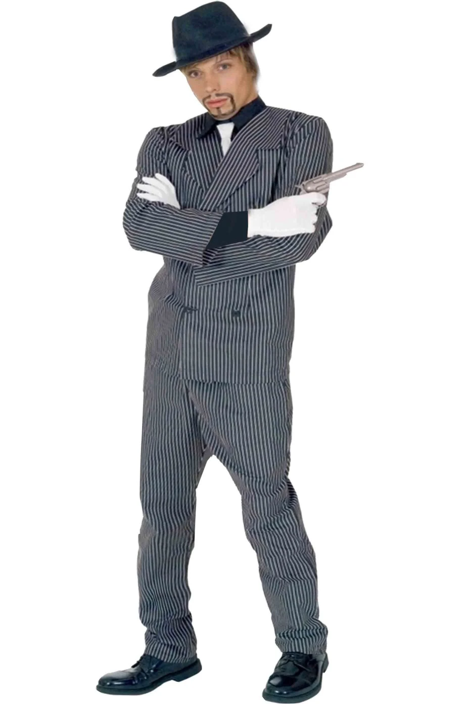Costume Da Gangster Gomez Adulto A Righine - immagine 2