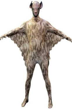 Costume Adulto Da Pipistrello Vampiro Morphsuit Originale 2nd Skin Completo