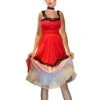 Costume Can Can Saloon Girl Burlesque Adulta Di Sartoria
