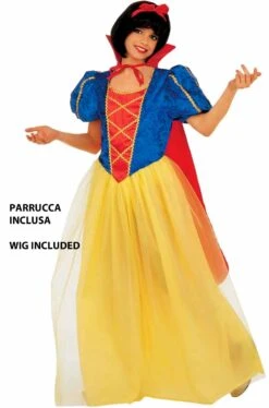 WIDMANN Costume Carnevale Bambina Biancaneve Con Parrucca