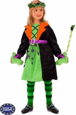 Costume Di Carnevale Da Bambina Elfa Dei Boschi O Fatina Verde