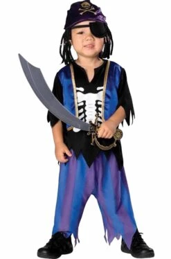 Costume Carnevale Bambino Pirata Scheletro