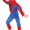 Costume Carnevale Bambino Spiderman De Luxe Muscoloso