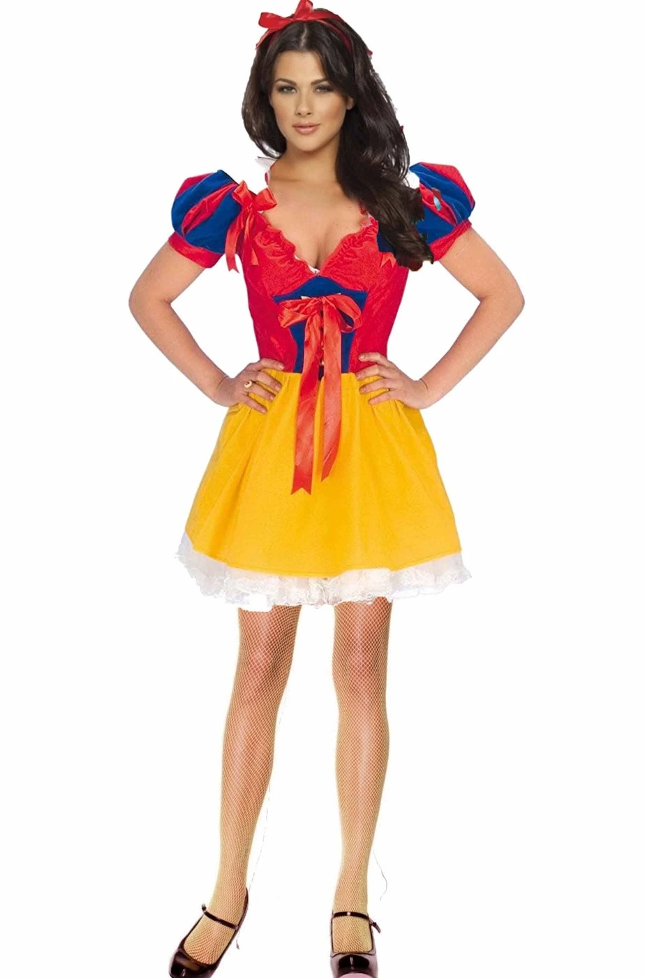 Costume Donna Biancaneve Corta Robusto