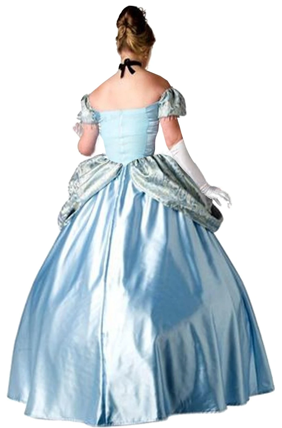 Abito Adulta Da Principessa Azzurra Meraviglioso E Fiabesco - immagine 3