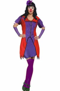 Smiffys Costume Clownette Donna Clown O Joker Viola