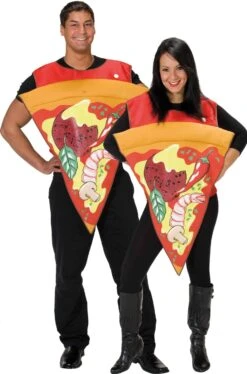 Coppia Di Costumi Da Pizza Con Condimenti