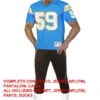 Costume Da Giocatore Di Football Americano Con Jersey Vero
