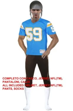Costume Da Giocatore Di Football Americano Con Jersey Vero