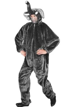 Costume Elefante Grigio Ideale Per Dumbo