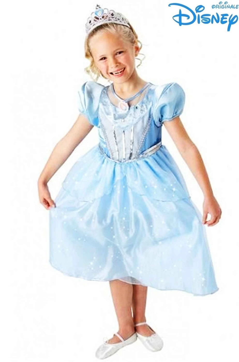 Costume Carnevale Bambina Cenerentola Luccicante