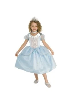 Costume Cenerentola Bambina Azzurra