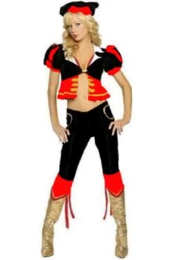 Roma Costume Donna Torera Rossa E Nera