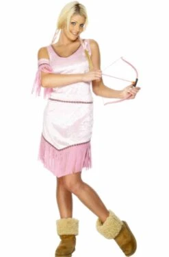 Smiffys Costume Di Carnevale Da Donna Indiana Rosa Sexy