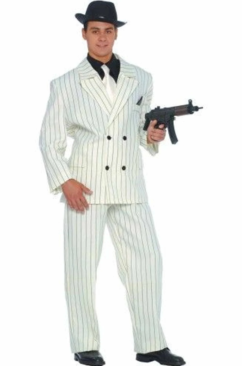 Costume Uomo Gangster Bianco Boss Della Mafia