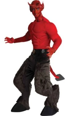Costume Da Diavolo O Mefistofele Adulto Con Zampe Da Capra