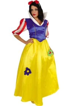 Costume Donna Biancaneve Lunga Alta Qualita'