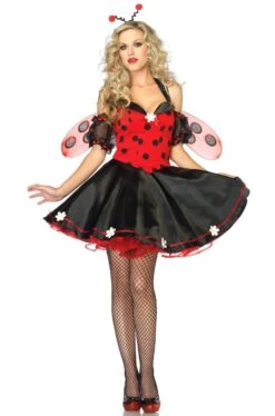 LEG AVENUE Costume Donna Da Coccinella Con Gonna