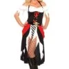 LEG AVENUE Costume Donna Pirata Con Gonna Lunga E Spacco