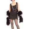 Costume Anni 20 Donna Charleston Flapper Con Boa