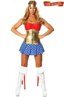Roma Costume Donna Wonder Woman American Lady