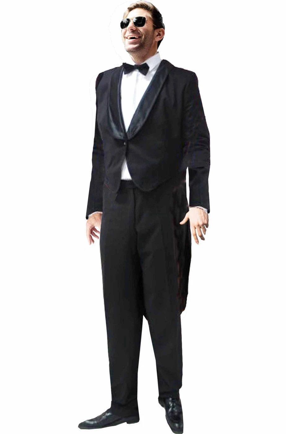 Costume Giacca Nera Frac Uomo Charlie Chaplin Charlot O Penguin