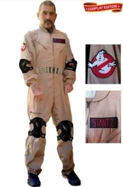 Costume Ghostbusters Ray Stanz Replica Cosplay Tuta Aeronautica Con Etichette