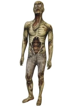 Costume Halloween Adulto Completo Bocca Urlante Morphsuit