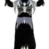 Costume Scheletro Riflettente In 3D Finto Metallo