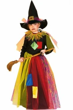 Costume Bambina Da Strega Fattucchiera Del Bosco Incantato