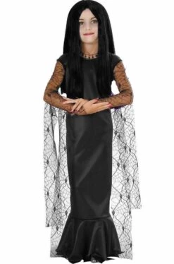 Costume Morticia Bambina Dal Film La Famiglia Addams