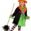 Costume Halloween Bambina Strega Alta Qualita' Non Cinese