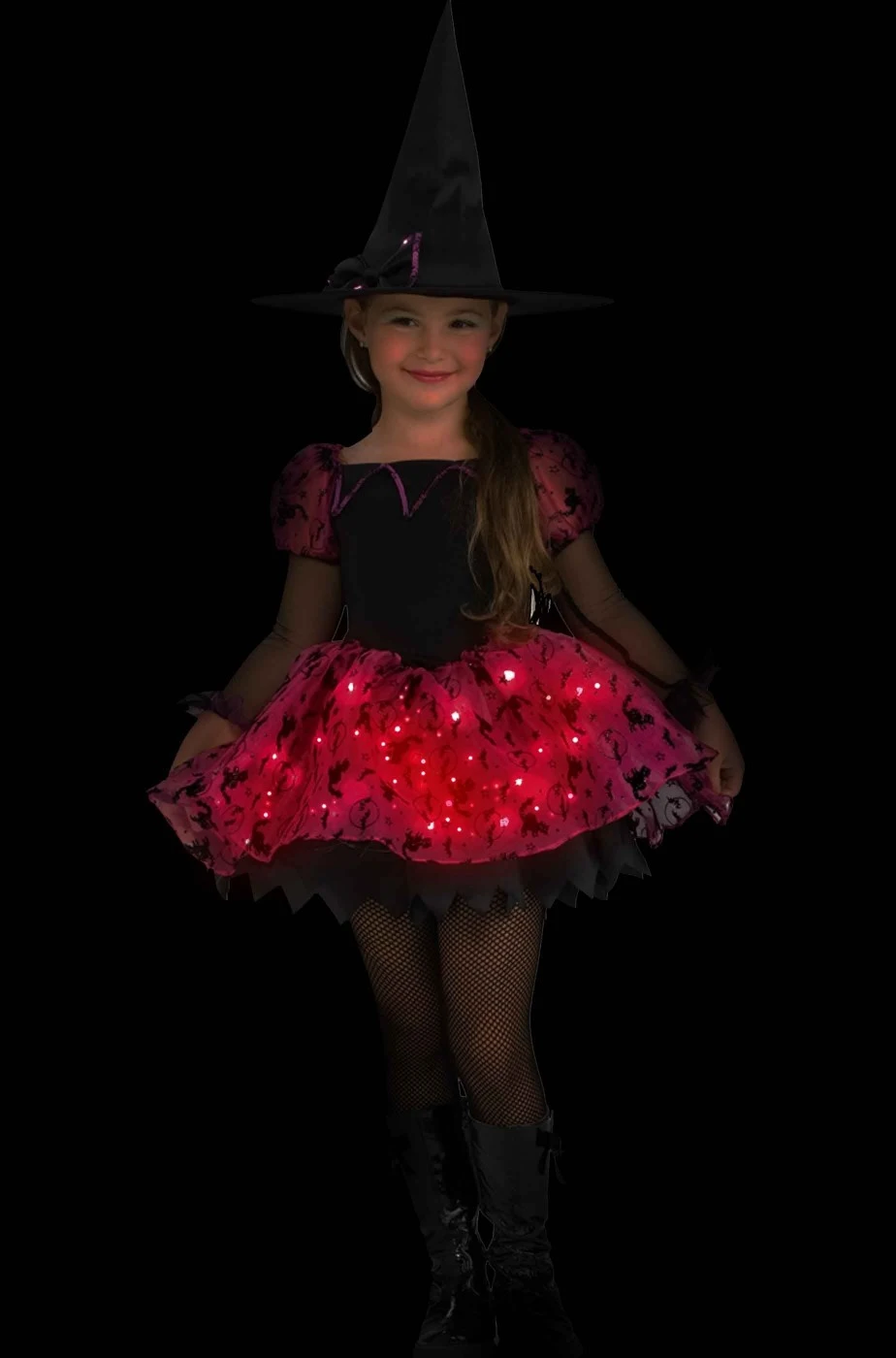 Costume Carnevale Bambina Strega Luminosa - immagine 2